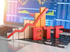 Acronym ETF with a stock investing themed background.