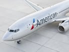 An American Airlines 737 near the terminal gate.