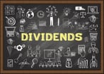 Dividends blackboard sketch doodle