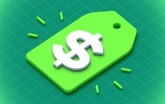 Green price tag