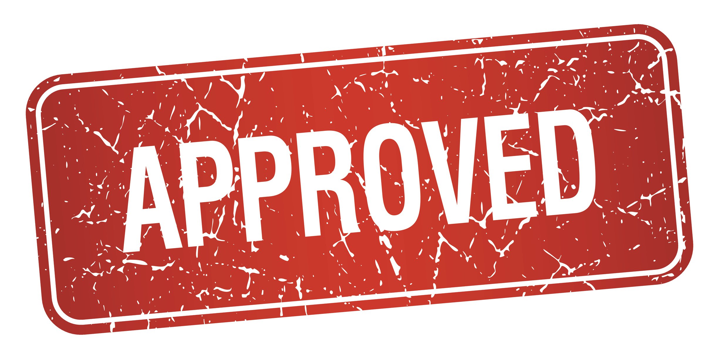 Red stamp reading Approved.