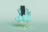 cloud raining money