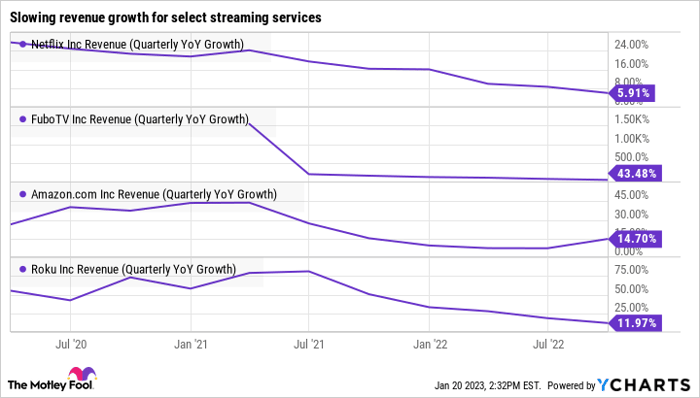 NFLX Revenue (Quarterly YoY Growth) Chart