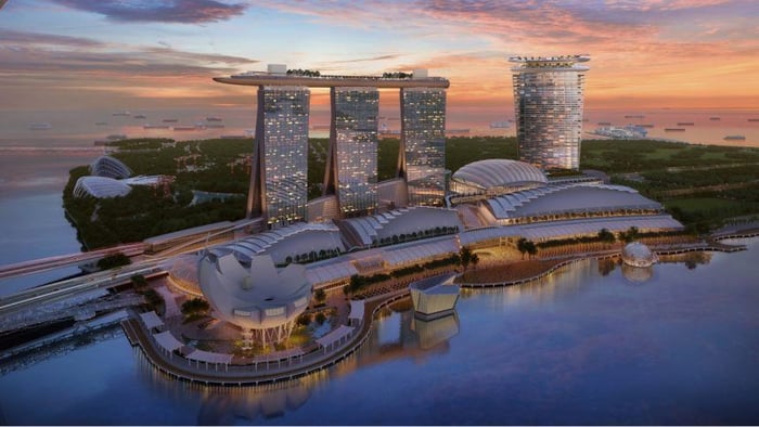 A rendering of the expansion at Marina Bay Sands.