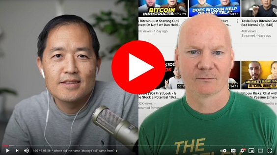 Screenshot of a Youtube video with Dave Lee on the left and Tom Gardner on the right. Overlayed is a play button.